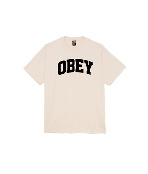 OBEY - COLLEGIATE HEAVYWEIGHT T-SHIRT SAND