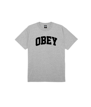 OBEY - COLLEGIATE HEAVYWEIGHT T-SHIRT GREY