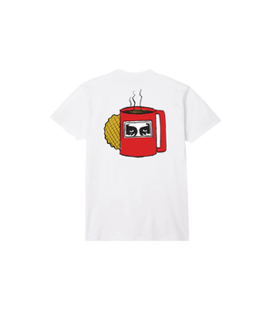 OBEY - COFFEE CUP CLASSIC T-SHIRT WHITE