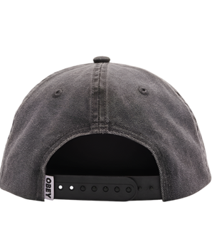 OBEY - PIGMENT STUDIO 6 PANEL SNAPBACK GREY