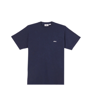 OBEY - LOWERCASE PIGMENT T-SHIRT NAVY