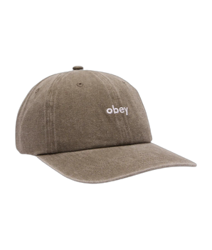 OBEY - PIGMENT LOWERCASE 6 PANEL PIGMENT OLIVE