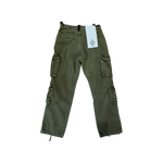 AMISH - DOUBLE CARGO PANTS IN COTTON GREEN