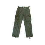 AMISH - DOUBLE CARGO PANTS IN COTTON GREEN