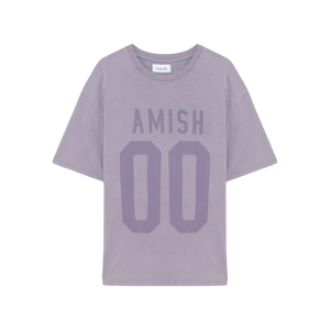 AMISH - MIDNIGHT PRINT T-SHIRT PURPLE