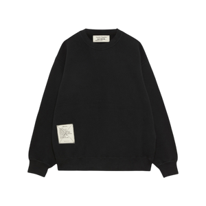 AMISH - DAN SABLON - CREW NECK SWEATSHIRT BLACK