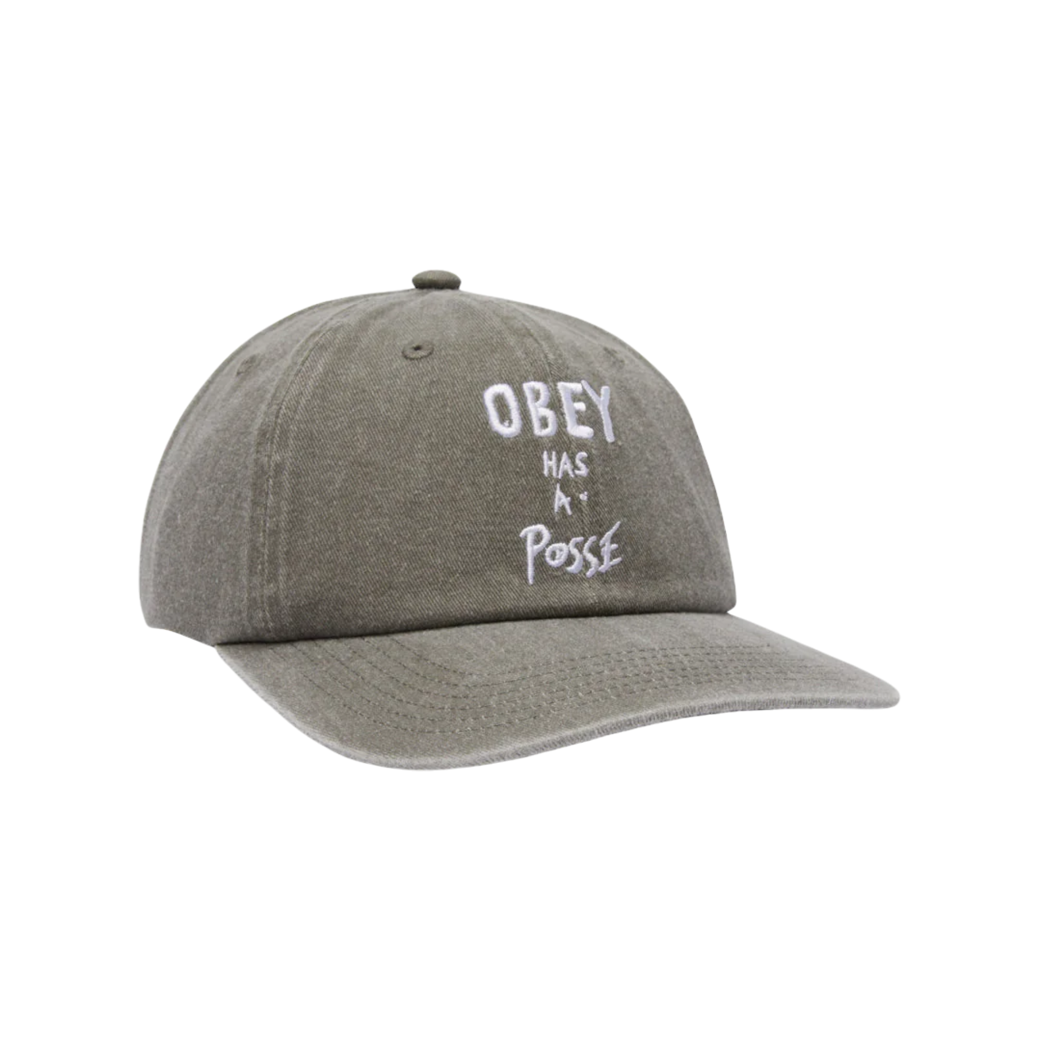 OBEY - PIGMENT POSSE 6 PANEL SNAPBACK OLIVE