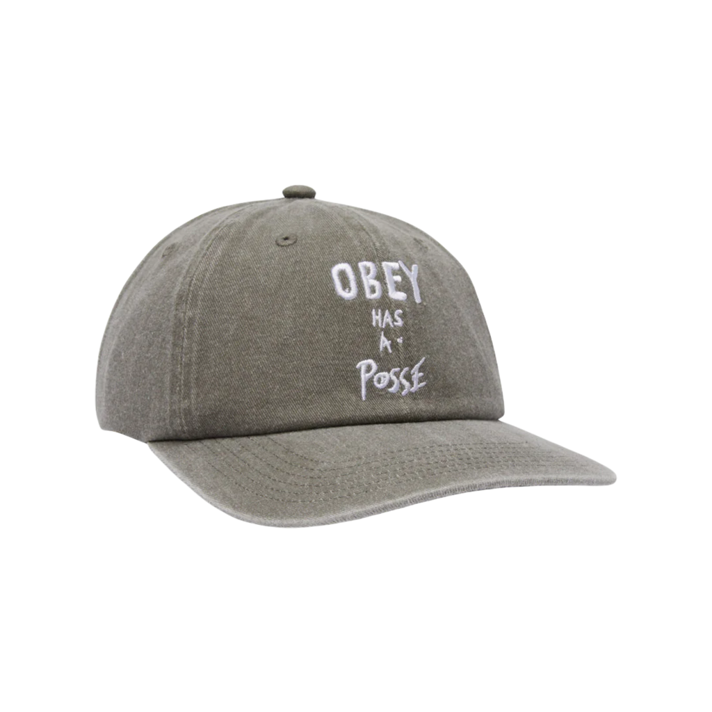 OBEY - PIGMENT POSSE 6 PANEL SNAPBACK OLIVE