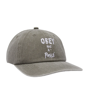 OBEY - PIGMENT POSSE 6 PANEL SNAPBACK OLIVE