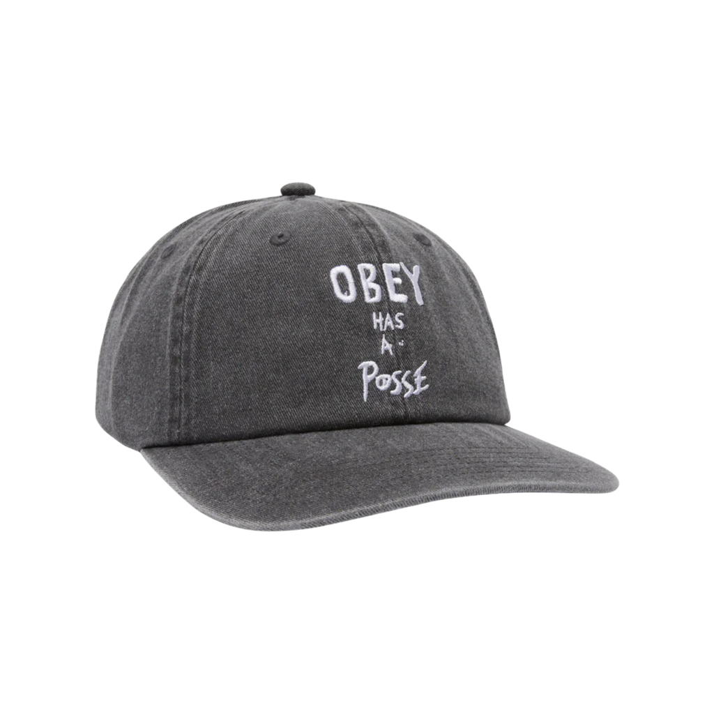 OBEY - PIGMENT POSSE 6 PANEL SNAPBACK BLACK