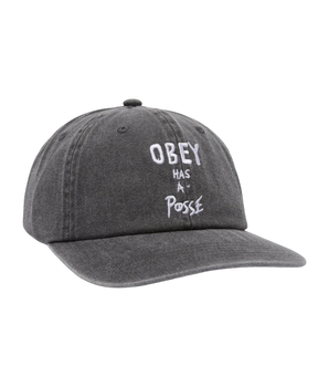 OBEY - PIGMENT POSSE 6 PANEL SNAPBACK BLACK