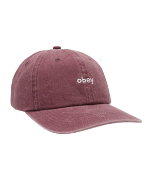 OBEY - PIGMENT LOWERCASE 6 PANEL PIGMENT VINO