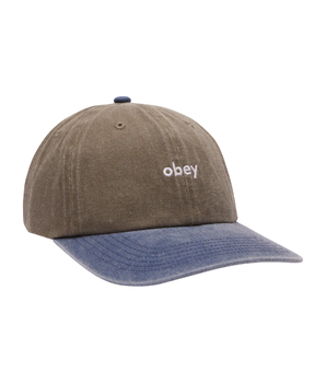 OBEY - PIGMENT 2-TONE LOWERCASE 6 PANEL OLIVE MULTI