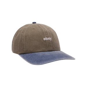 OBEY - PIGMENT 2-TONE LOWERCASE 6 PANEL OLIVE MULTI