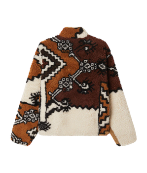 OBEY - MOROCCAN RUG SHERPA JACKET BROWN MULTI