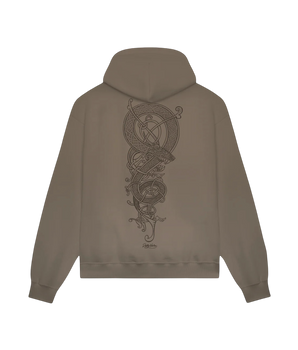 DOLLY NOIRE -  DRAGON KNOT HOODIE BROWN