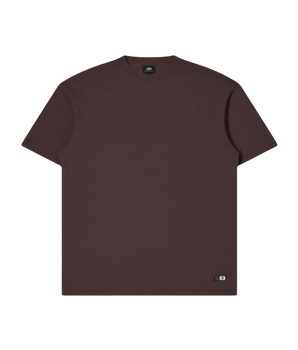 EDWIN - OVERSIZE BASIC T-SHIRT BROWN