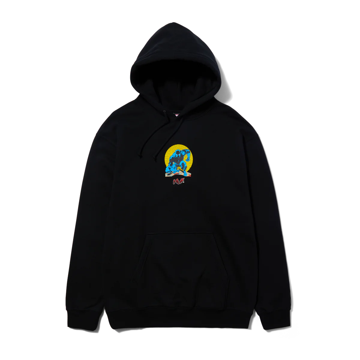 HUF - HUF X AVENGERS NIGHT PROWLING PULLOVER HOODIE BLACK