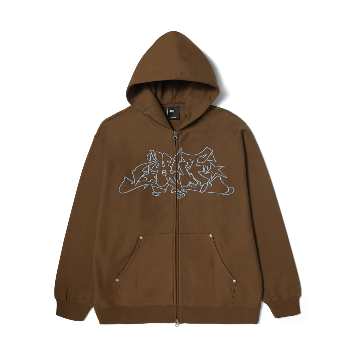 HUF - OUTLINES HEAVY WEIGHT FULL-ZIP FLEECE