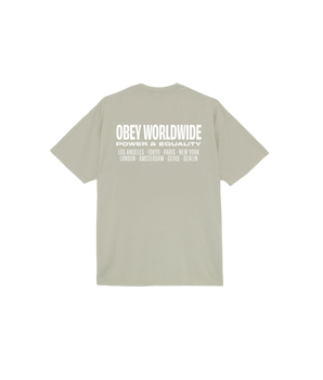 OBEY - WORLDWIDE POWER & EQUALITY HEAVYWEIGHT T-SHIRT