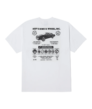 HUF - RIM & WHEEL INC T-SHIRT WHITE