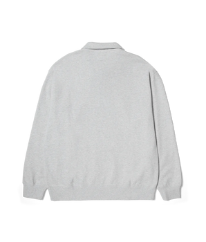 HUF -  SLATE QUARTER ZIP FLEECE GREY