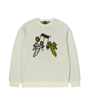 HUF - SONG INTARSIA SWEATER LINEN