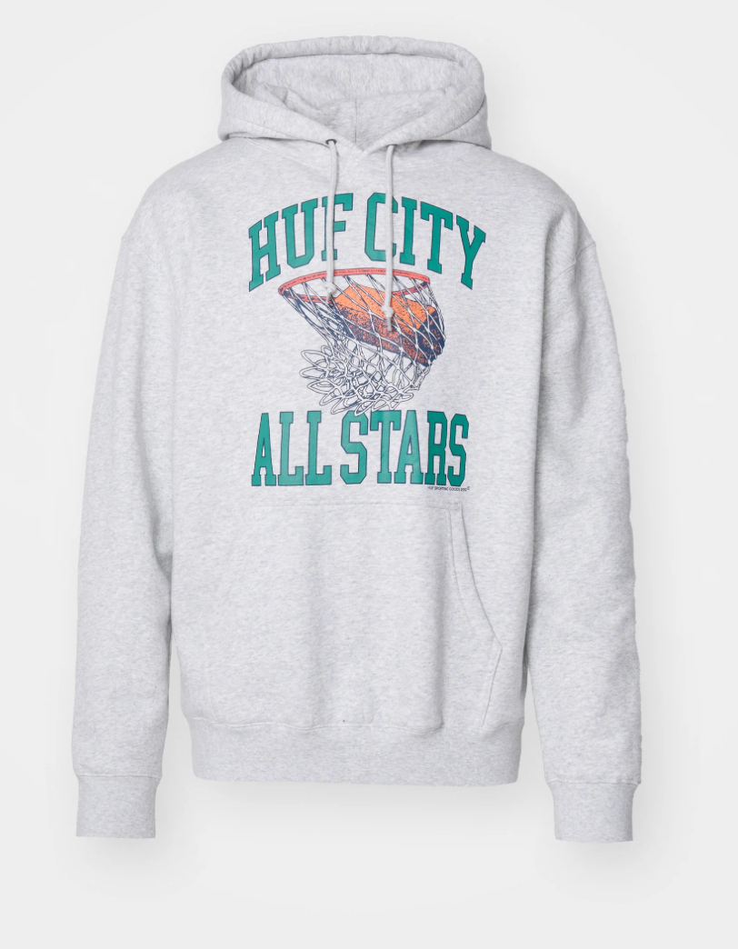 HUF - SWISH HOODIE GREY