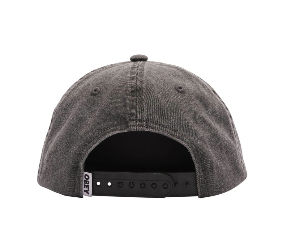 OBEY - PIGMENT STUDIO 6 PANEL SNAPBACK GREY