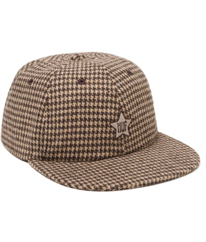 HUF - ONE STAR HOUNDSTOOTH 6 PANEL HAR BEIGE