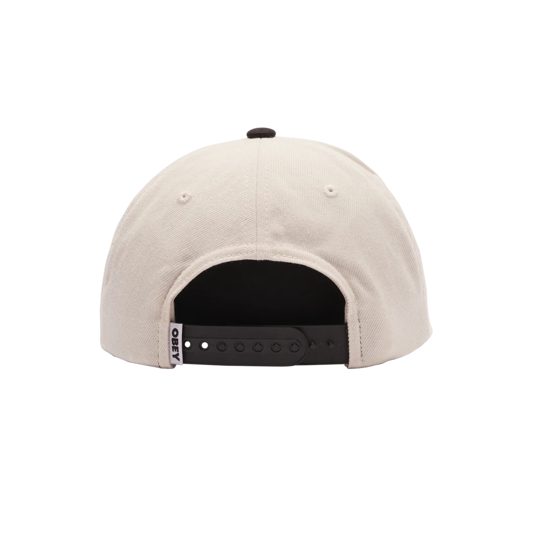 OBEY -  CHAOS 6 PANEL CLASSIC SNAPBACK WHITE