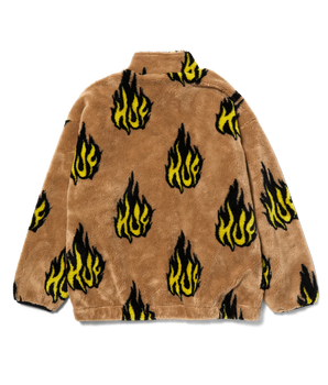 HUF - FLAMIN ZIP SHERPA FLEECE BEIGE